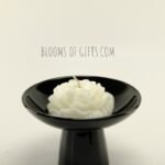 1 White Rose + 1 Black Tray