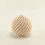 Ball-shaped Candle (Beige)