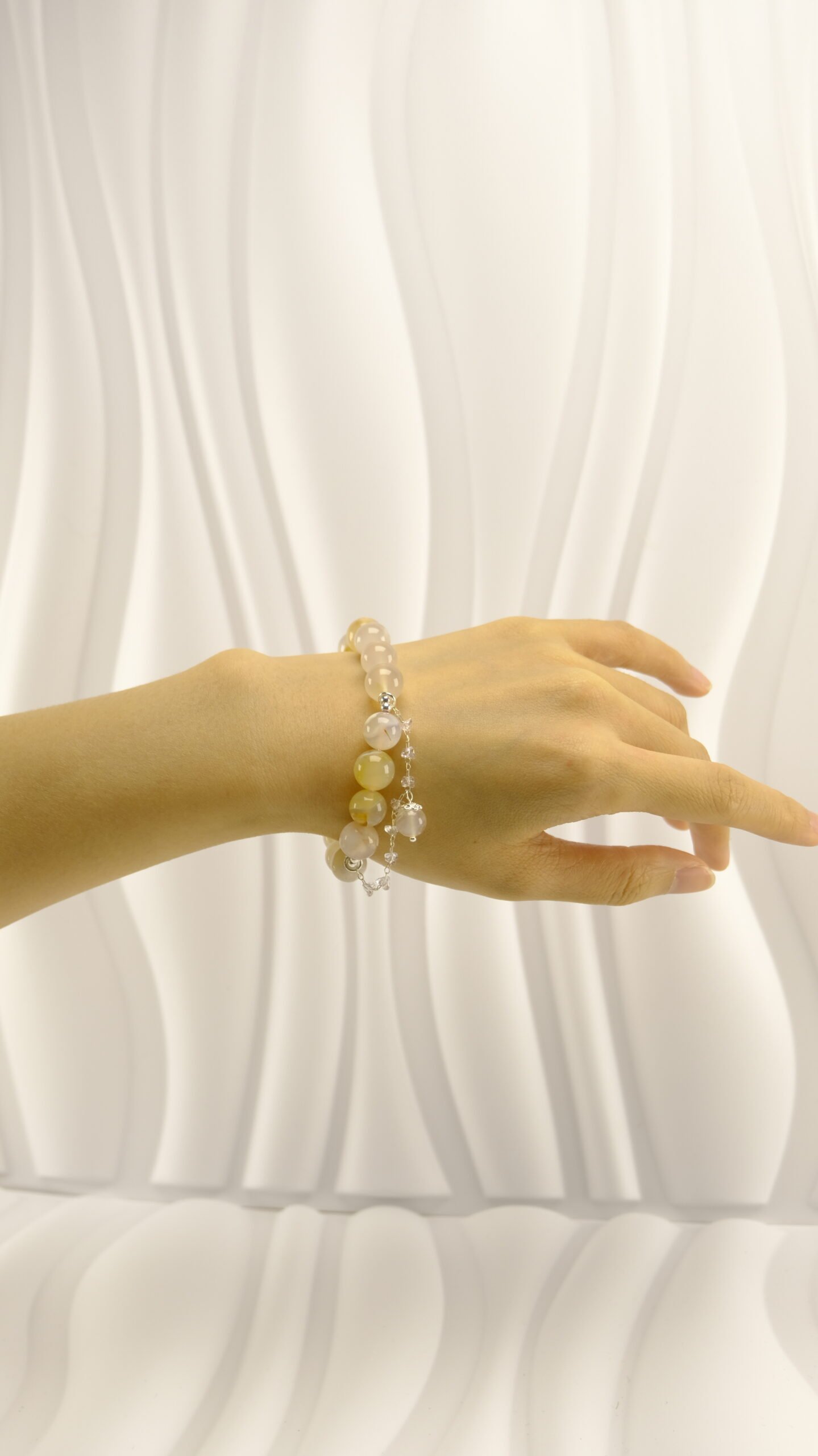 Yellow Jade Bead Bracelet - Image 3