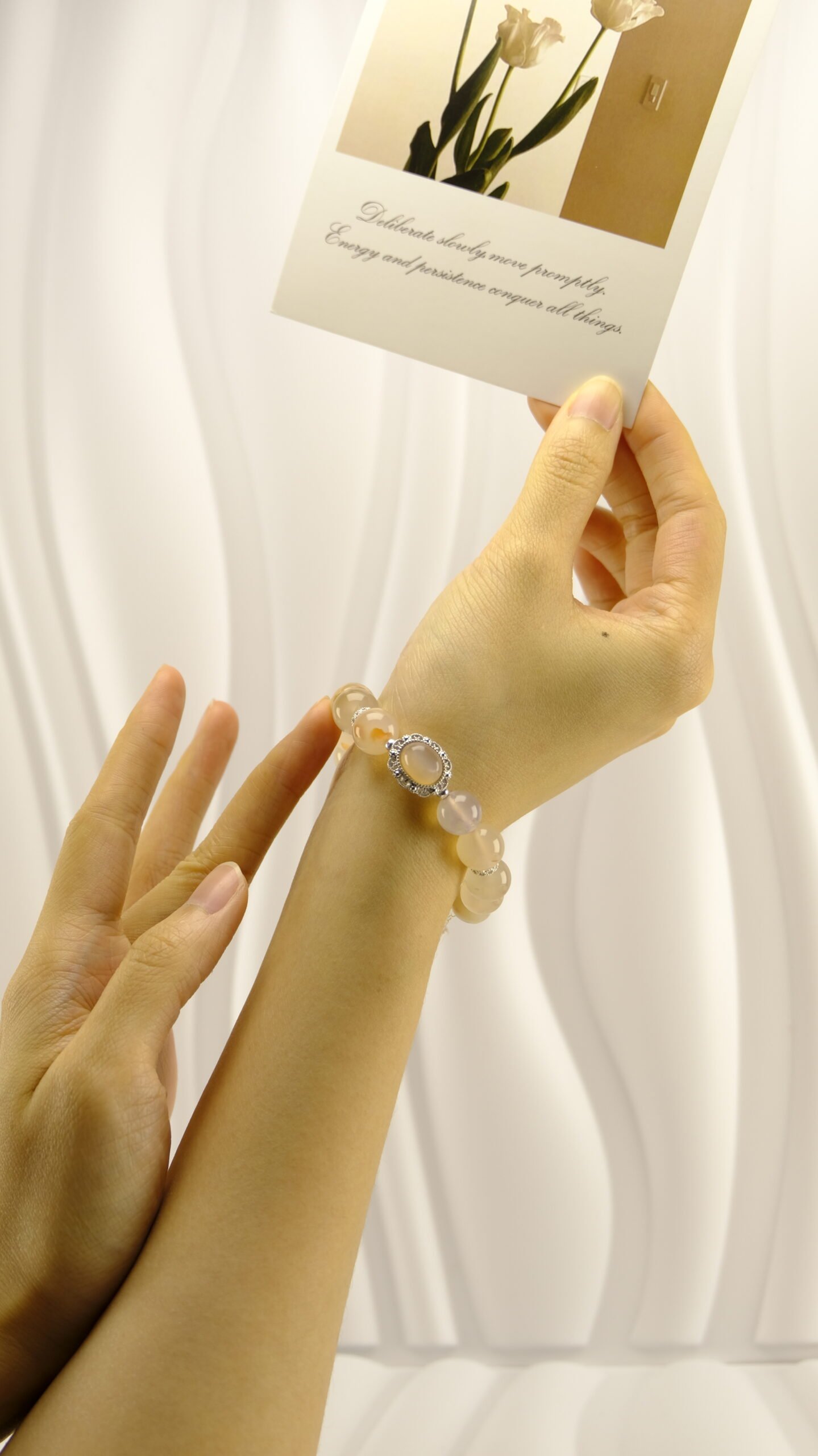 Yellow Jade Bead Bracelet - Image 4