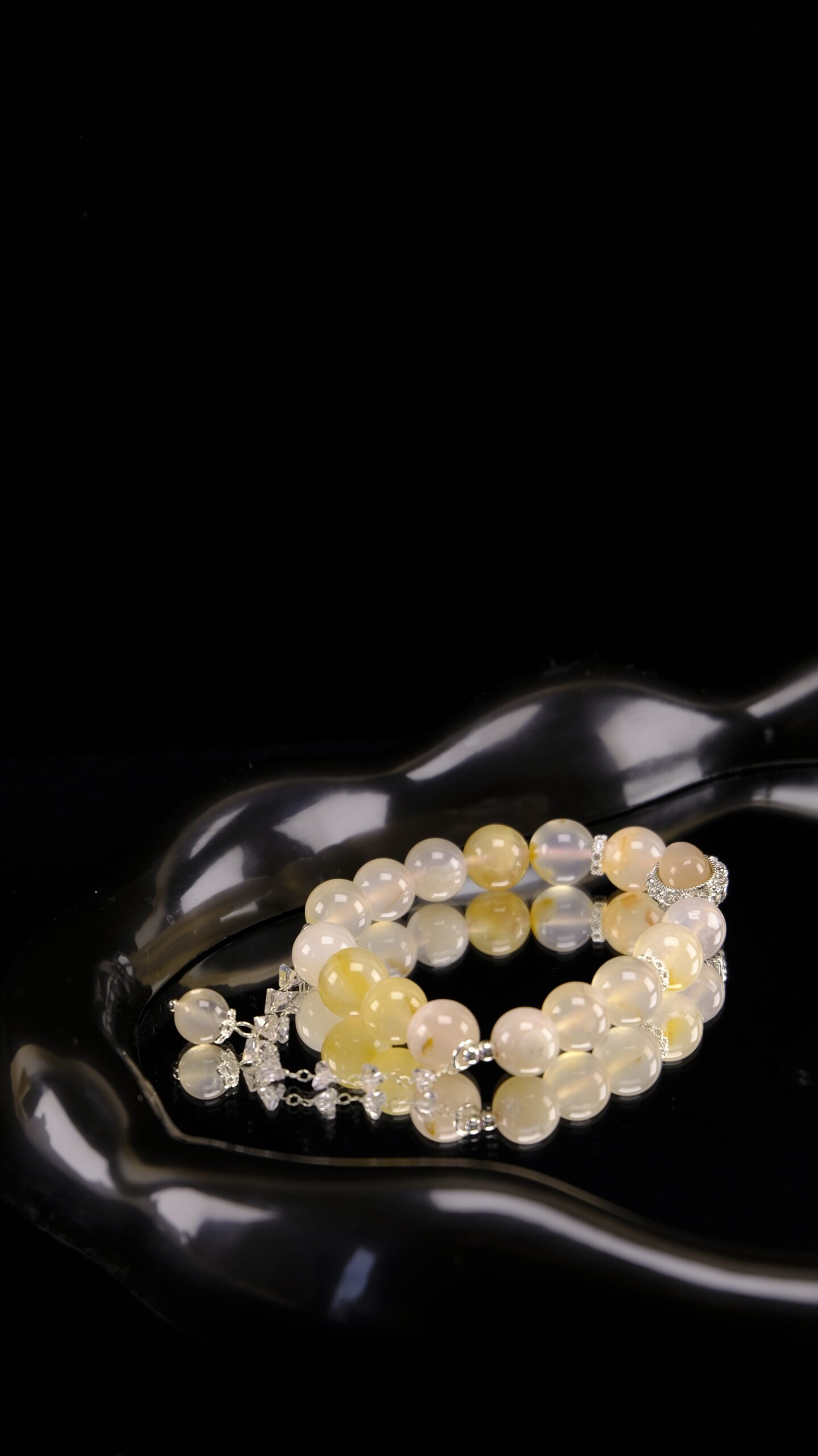 Yellow Jade Bead Bracelet - Image 6